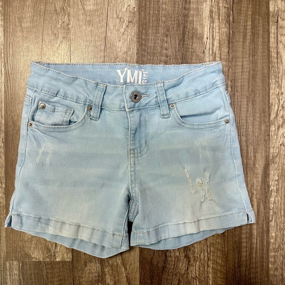 YMI Girl Denim Shorts, Size 7